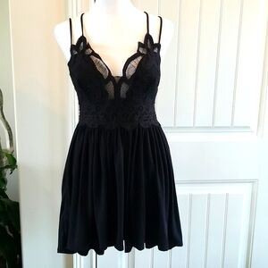 ZENANA black embroidery style dress. NWT. Sz XL
